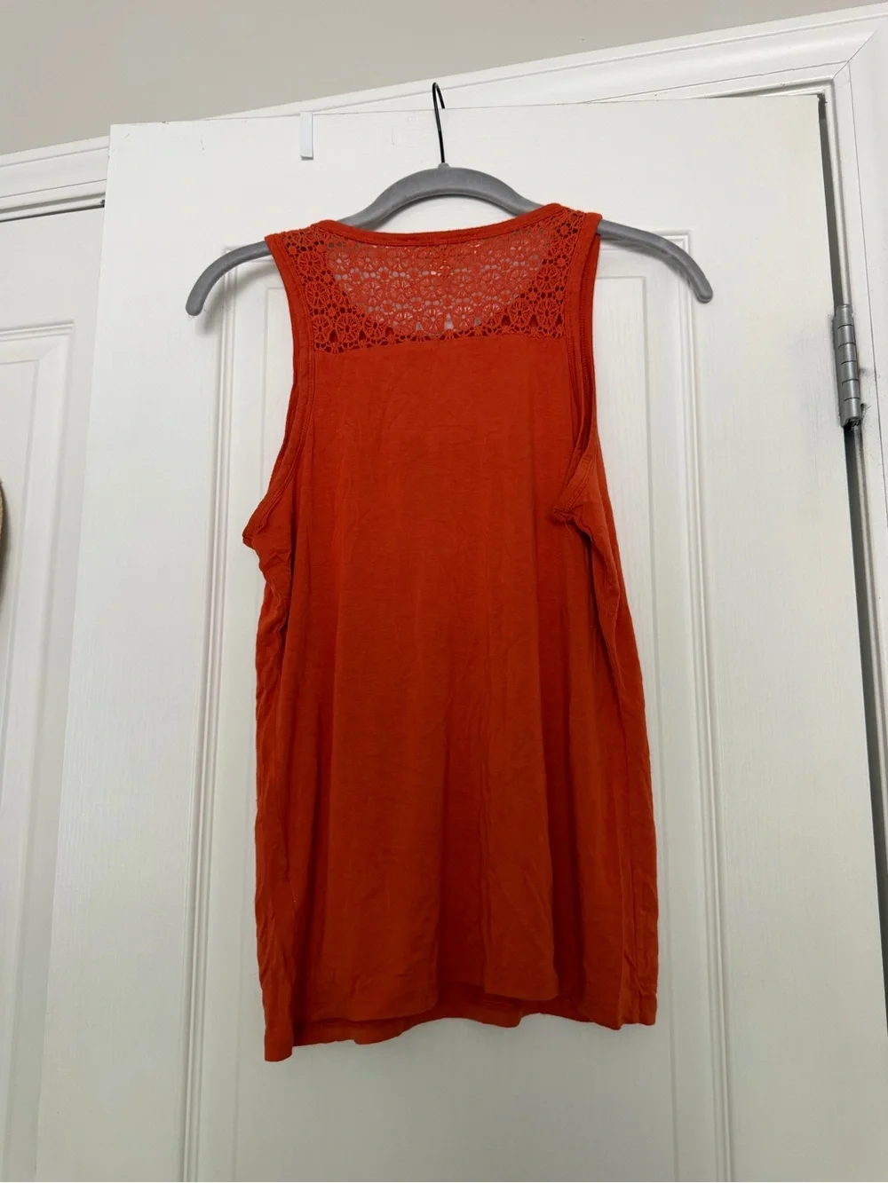 MICHAEL Michael Kors Orange Lace-Back Tank Top Size S